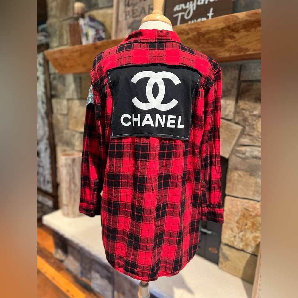 Upcycled Logo Flannel